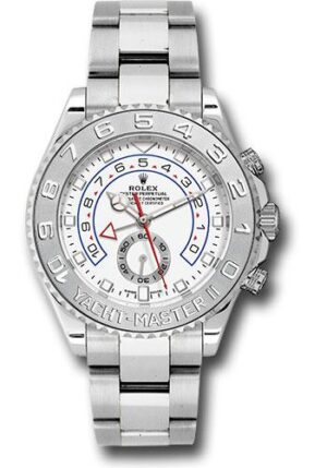 Rolex White Gold Yacht-Master II 44 Watch – White Dial – BMW116689
