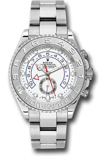 Rolex White Gold Yacht-Master II 44 Watch - White Dial - BMW116689