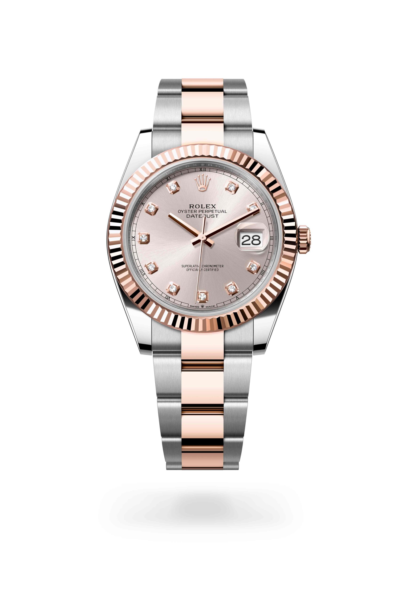 Rolex Datejust 41 watch: Oystersteel and Everose gold – m126331-0007
