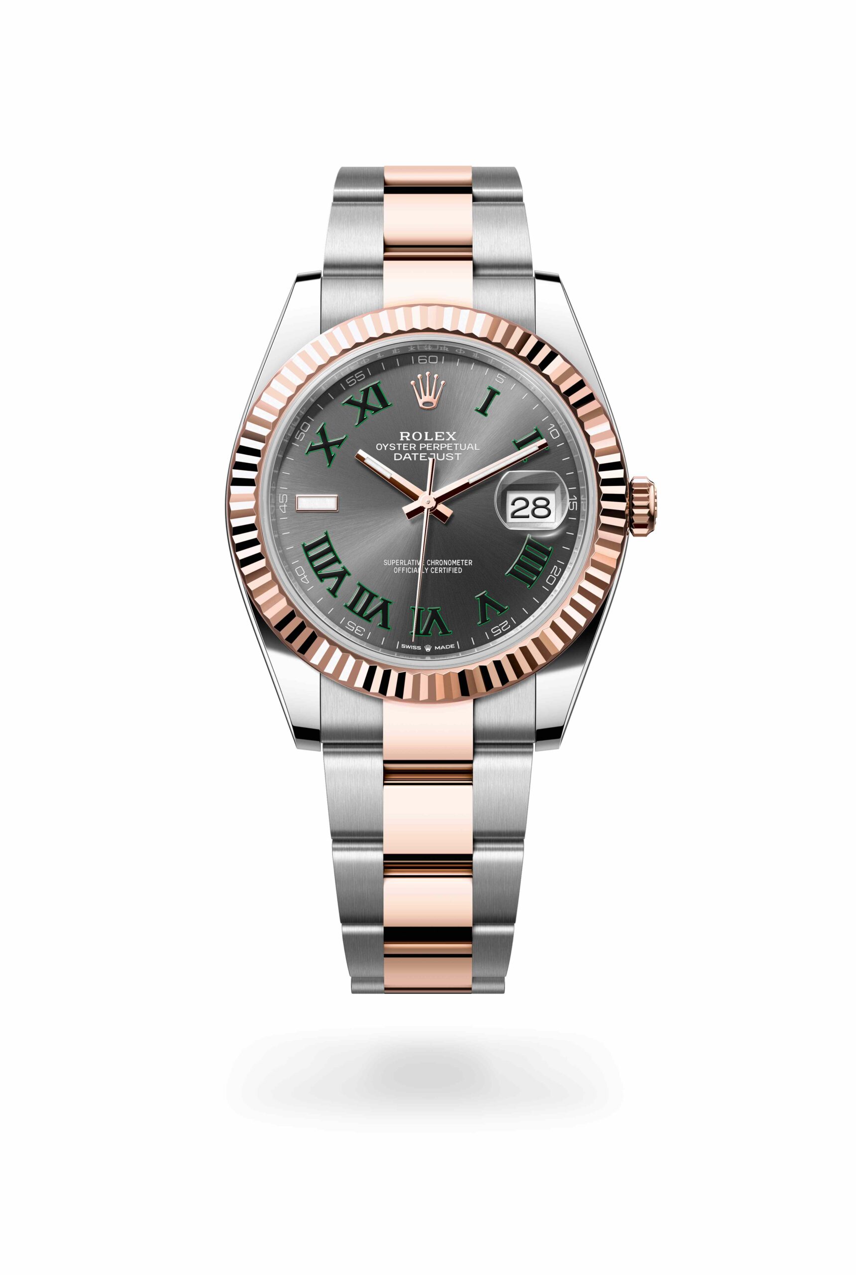 Rolex Datejust 41 watch: Oystersteel and Everose gold – m126331-0015