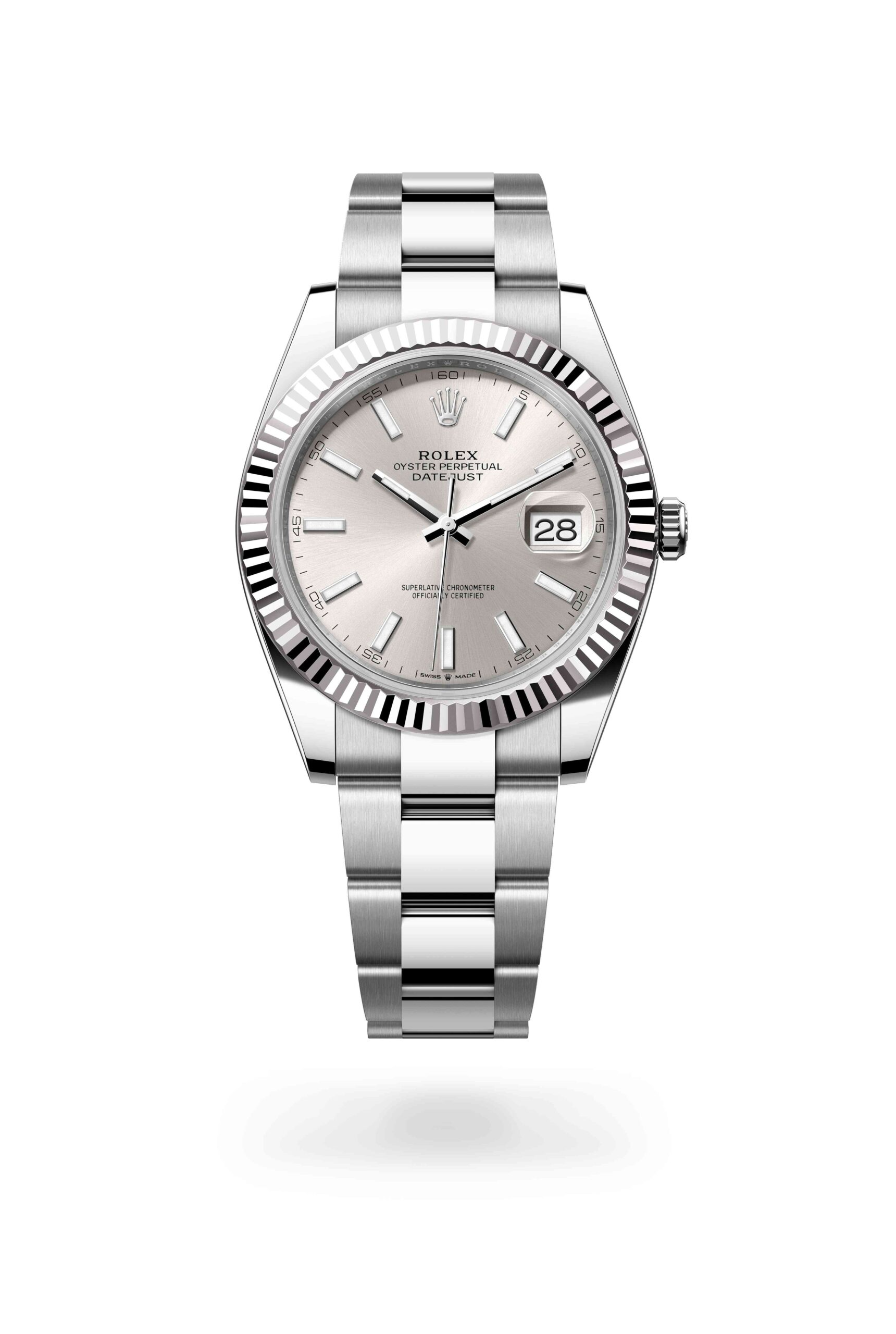 Rolex Datejust 41 watch: Oystersteel and white gold – m126334-0003