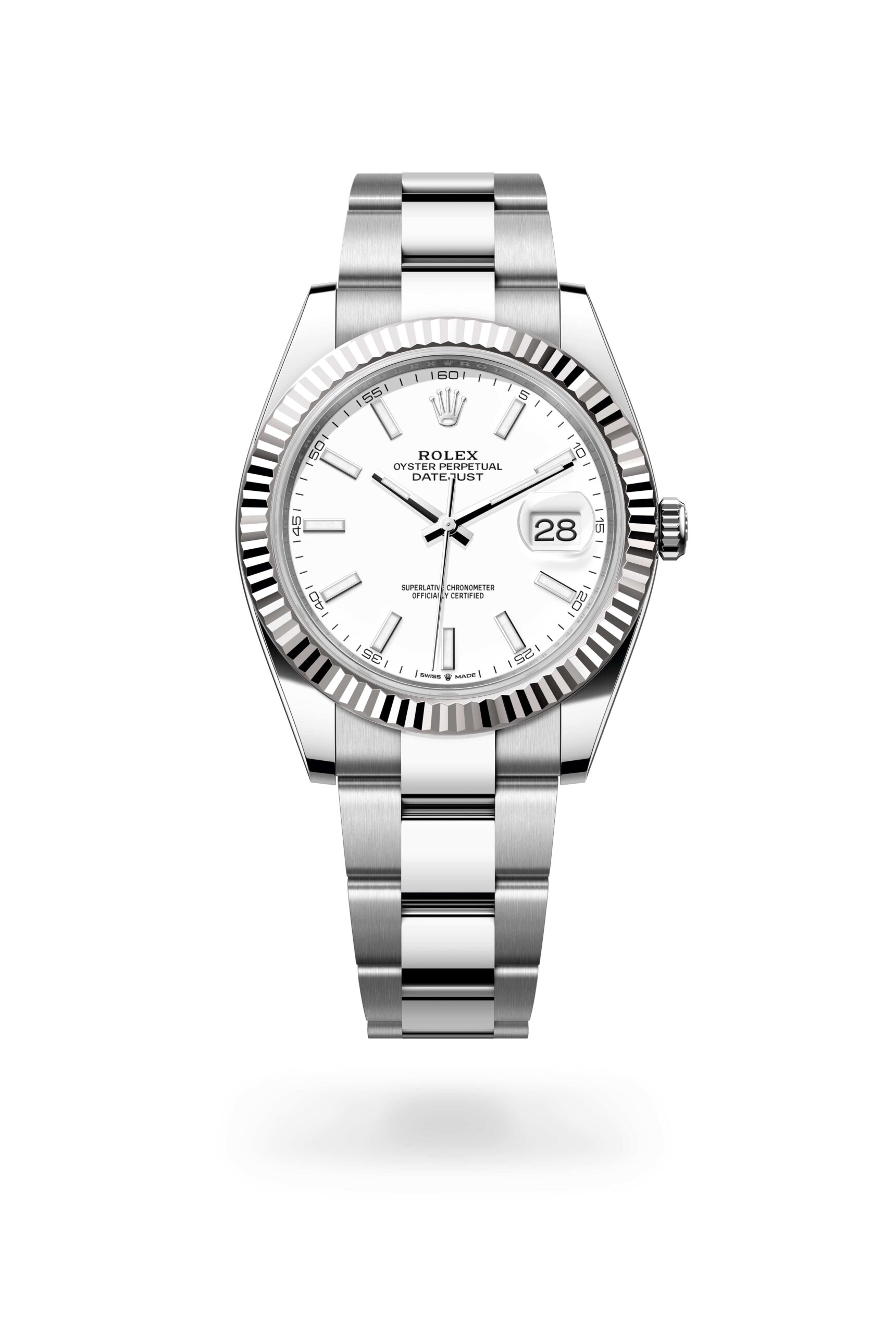 Rolex Datejust 41 watch: Oystersteel and white gold – m126334-0009