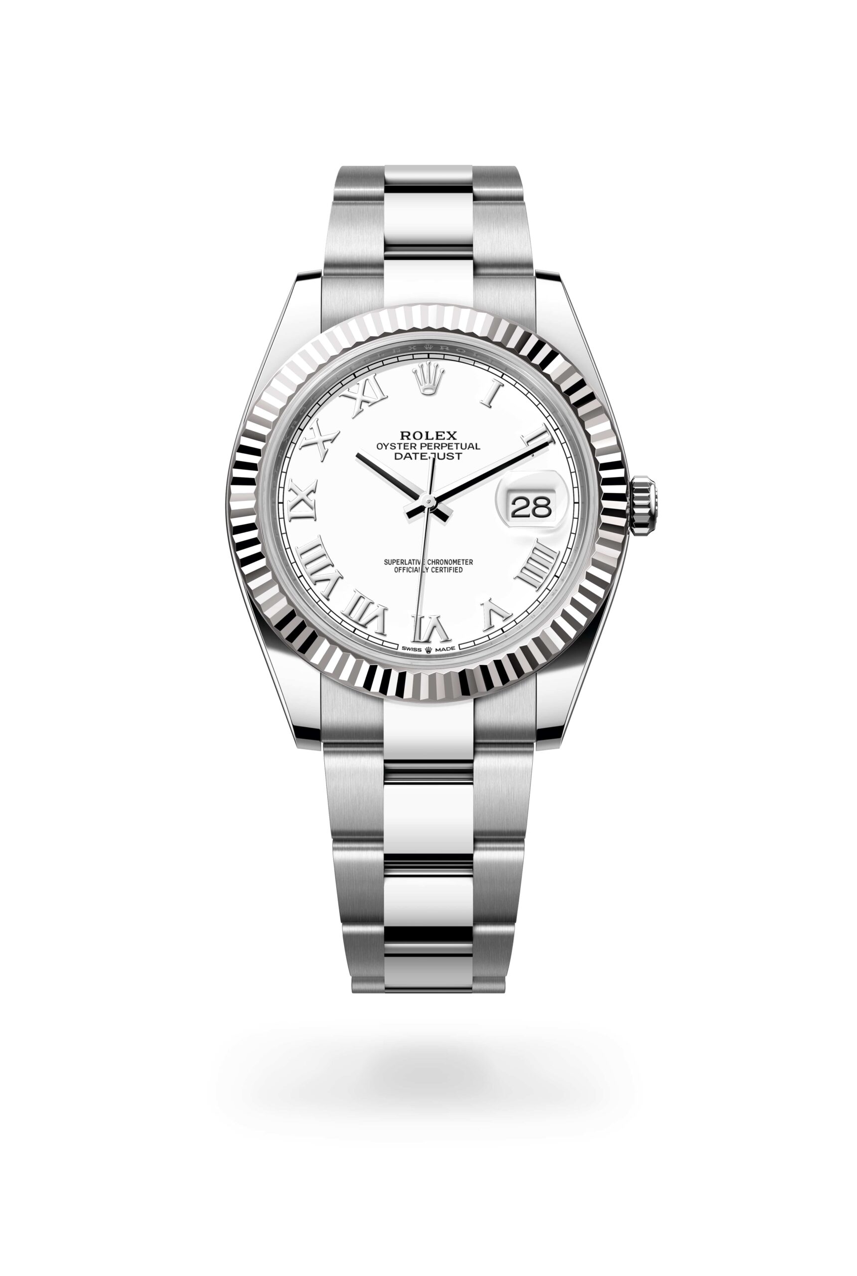 Rolex Datejust 41 watch: Oystersteel and white gold – m126334-0023