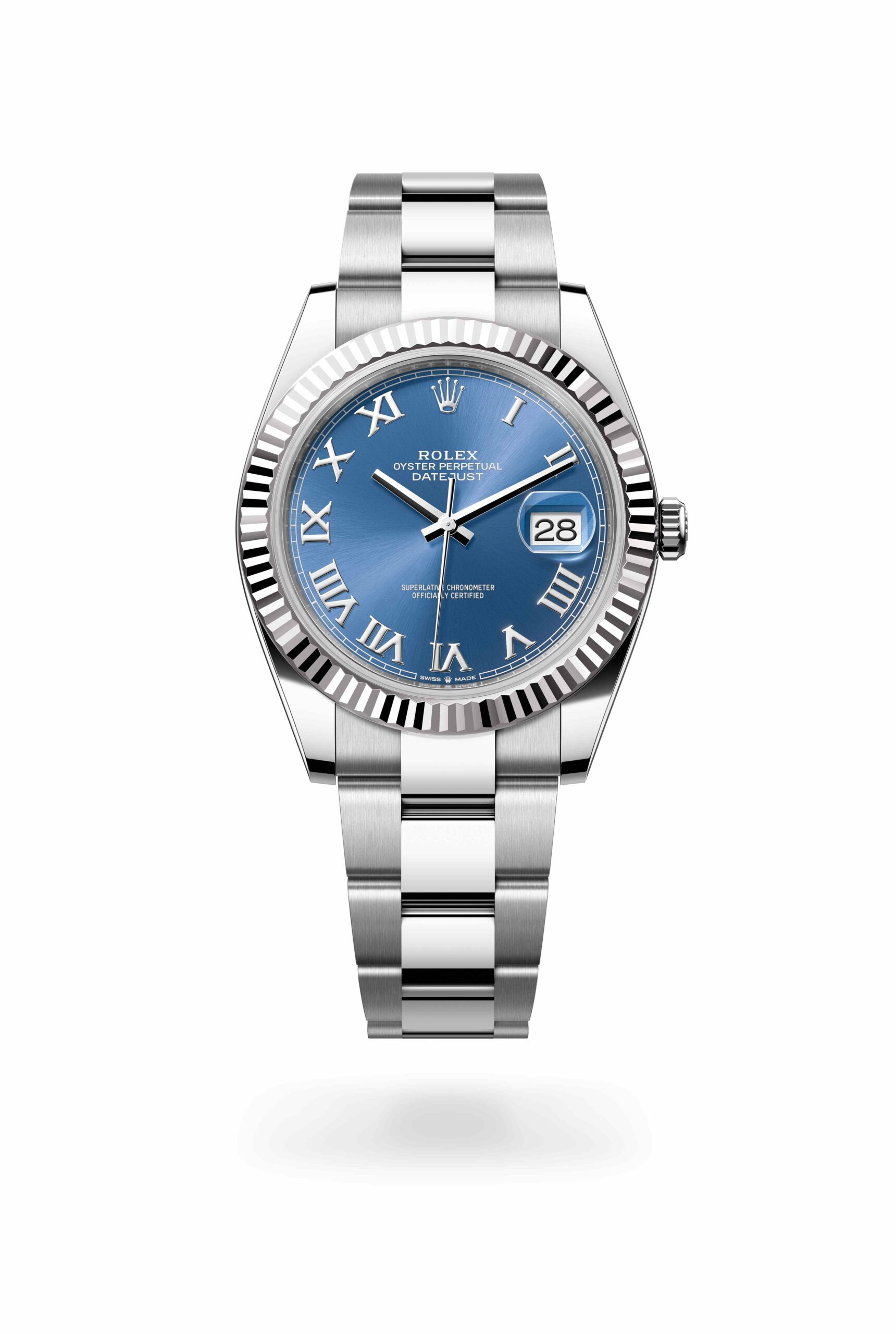 Rolex Datejust 41 watch: Oystersteel and white gold – m126334-0025