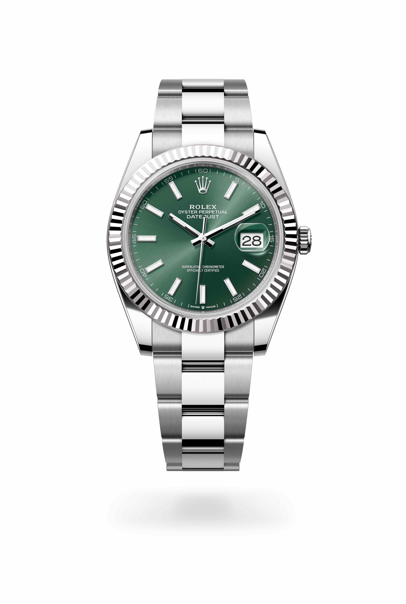 Rolex Datejust 41 watch: Oystersteel and white gold – m126334-0027